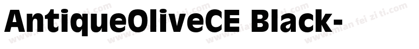 AntiqueOliveCE Black字体转换
